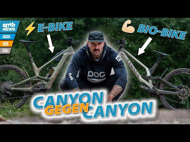 Canyon gegen Canyon! E-Freerider vs. Downhiller – ️Canyon Torque:ON vs. Canyon Sender