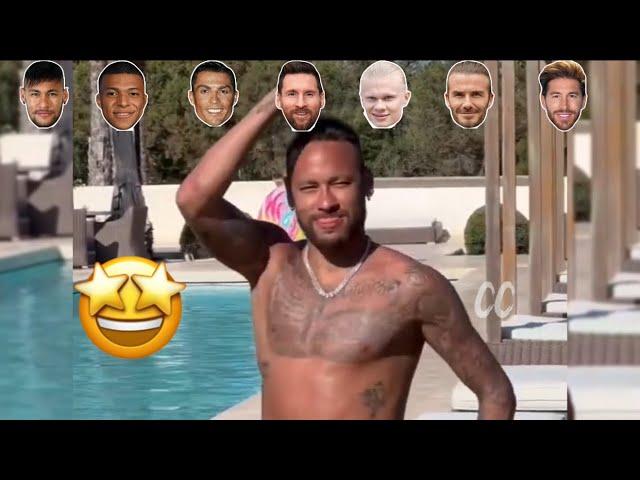 Ronaldo vs Messi vs Neymar vs Mbappe vs Haaland vs Sergio vs Beckham: kick shot #football