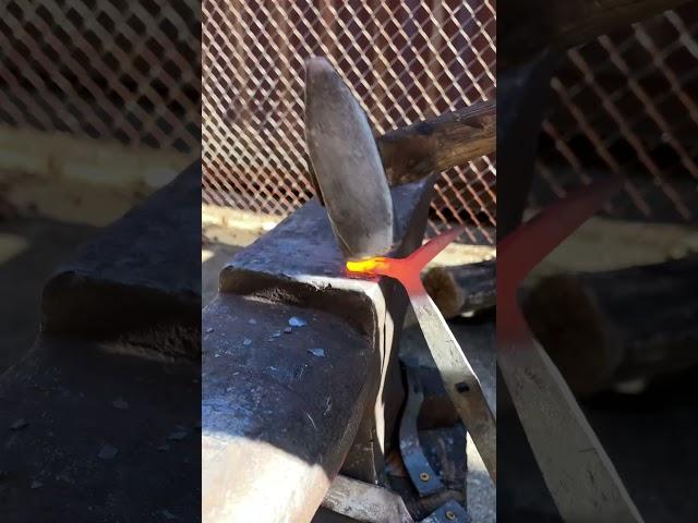 Learn how to make this ancient tool #blacksmith #anvil #forged #forging #shorts #blacksmithing