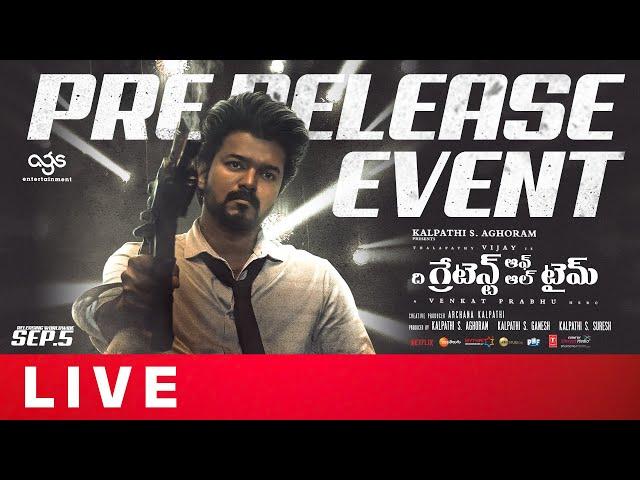 The Goat Pre Release Event LIVE | Vijay Thalapathy | Meenakshi Chaudhary | Shreyas Media