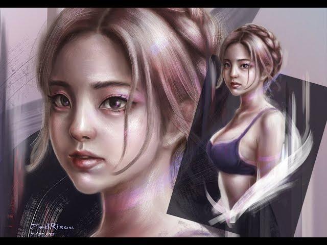 Digital Painting - Character study time lapse (realistic)