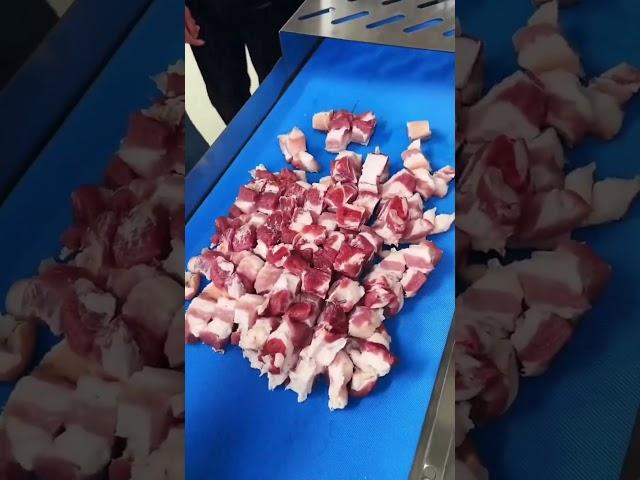 Fresh Meat Slitting Machine in Action!  #FoodTech