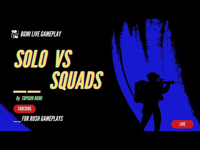 𝗗𝗔𝗬 322 | SOLO vs SQUADS only rush GAMEPLAY #𝗕𝗚𝗠𝗜 |  #bgmilive #shots #shortslive #shortsfeed #pubg