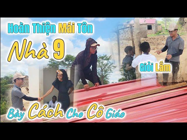 Huy Khánh Vlogs || Hoàn Thiện Mái Tôn - Cách Hay Để Cô Giáo Đi Xe Đạp - Kiểm Tra Kiến Thức Các Em ??