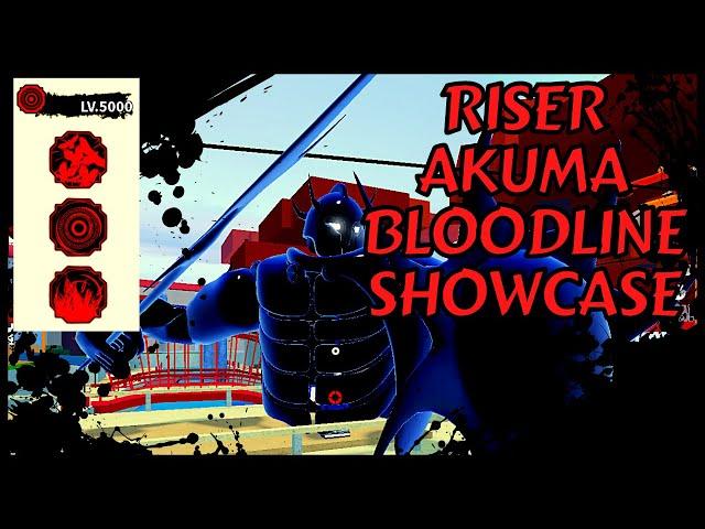 SPARTAN GOD Riser Akuma Bloodline Showcase | Shindo Life