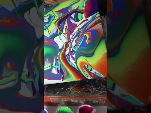 FREESTYLE PAINT POURING - FLUID ART