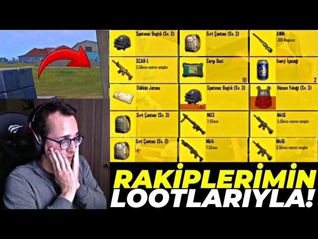 RAKİPLERİMİN LOOTLARIYLA WIN ALMAK ? PUBG MOBILE