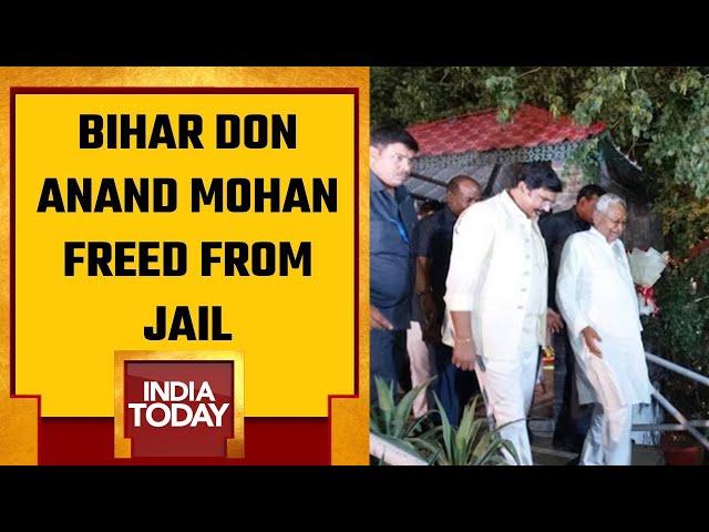 Bihar CM Nitish Kumar Welcomes Mafia Don Anand Mohan After He Was Freed From Jail