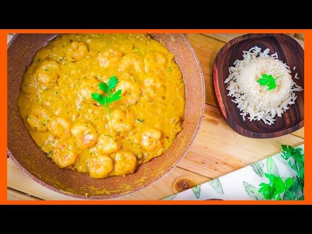 Curry prawns with peanut butter (or shrimp)