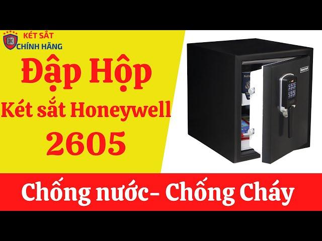 Đập hộp két sắt honeywell 2605 thương hiệu Mỹ chống cháy chống nước