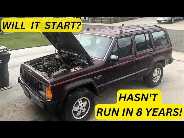 This Jeep Cherokee Sat Dormant For 8 Years!  Will  It  Start?