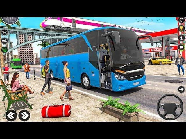 Euro Bus Driving Game 2024 Indonesia Bus Simulator  Public Transportation Android Gameplay