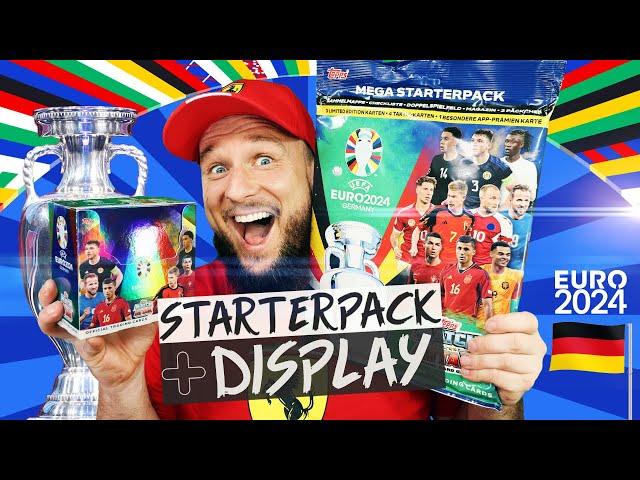 EURO 2024 MEGA STARTER PACK + GIANT DISPLAY Unboxing | GERMAN | TRADING CARDS