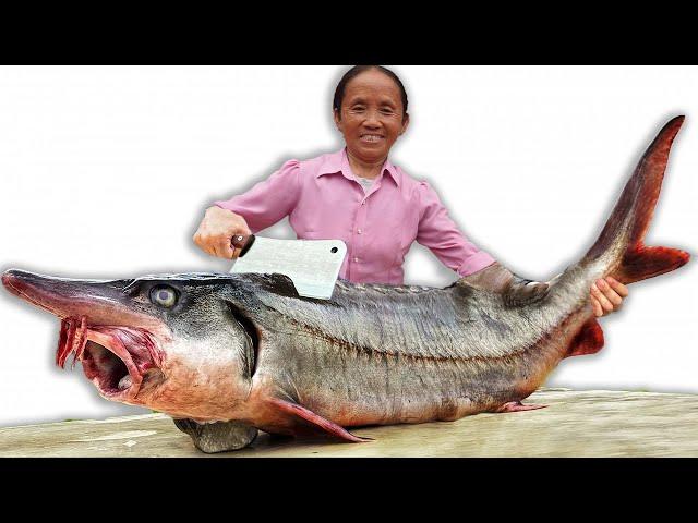 Bà Tân Vlog - Cá Tầm Sapa Khổng Lồ 30kg Nướng Úp Thùng Phi Đãi Cả Làng