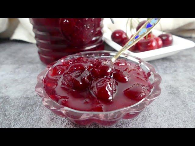 The most delicious thick cherry jam in 20 minutes!