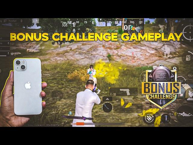 BGMI BONUS CHALLENGE GAMEPLAY With RANDOMS on iPhone 13 PUBG Test on iPhone 13 BGMI Test on iPhone13