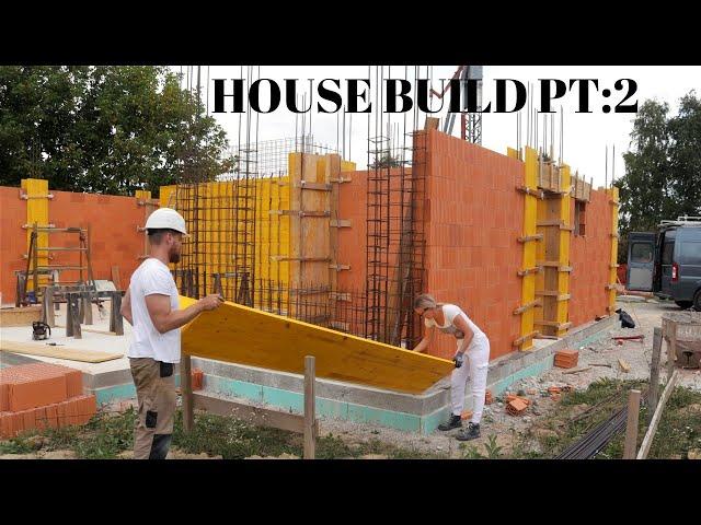 My house build Pt2- ground floor brickwork and concrete formwork