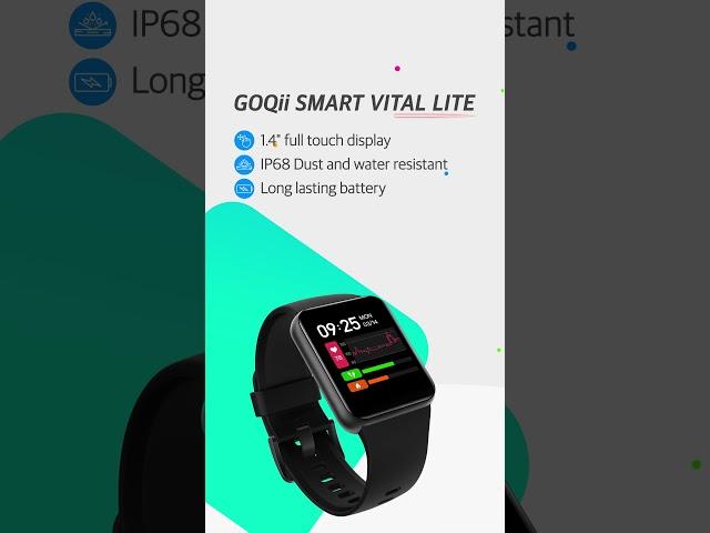 GOQii Smart Vital Lite | A stylish and light tracker on your wrist