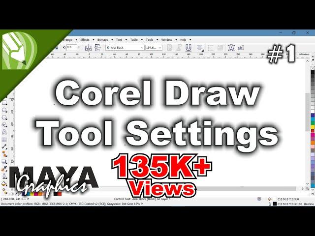 Coreldraw tool settings - 1