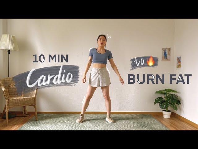 10 min CARDIO to BURN FAT at home//No Equipment (~70-100 calories)