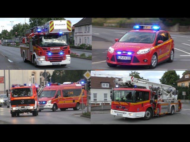 [STADTALARM IN BAD SALZUFLEN] Einsatzfahrten Hauptamtliche und Freiwillige Feuerwehr!