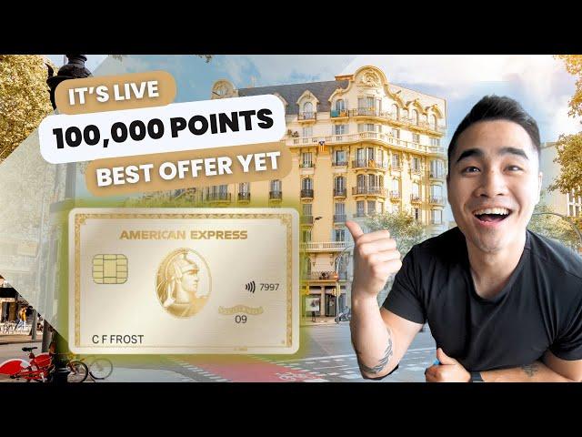 IT'S LIVE! | 100,000 AMEX Point Offer For The Gold Card | Honest Review Of The AMEX Gold Card