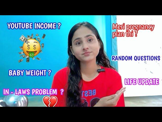 I Will Answer all the Questions! Youtube income? in-laws Problem? Baby weight? RANDOM Qna ️