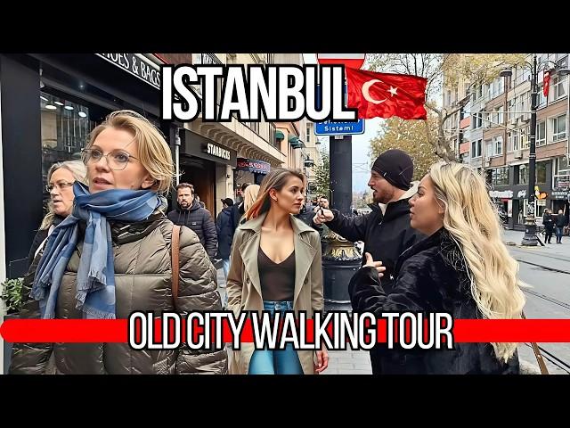 Turkey  Istanbul Walking Tour 4K | Grand Bazaar, Blue Mosque, Hagia Sophia | November 2024