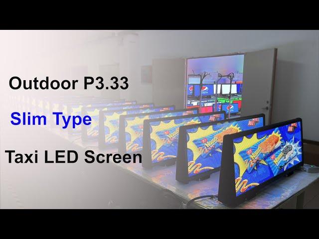 Super Slim Type Outdoor P3.33 Car Top LED Display Screen #nseled #nseledcloud