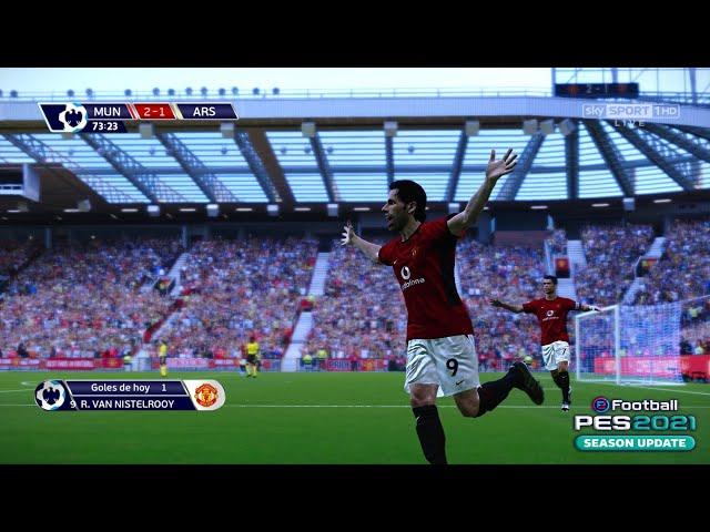 Manchester United vs Arsenal ● Scoreboard Barclays Premier League, 2007 | PES 2021