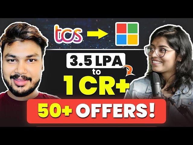 From TCS to SDE 2 at Microsoft | Product based company preparation | Anshika Gupta