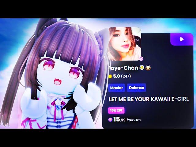 SO I HIRED THE WEIRDEST ANIME GIRL TO PLAY ROBLOX WITH ME...