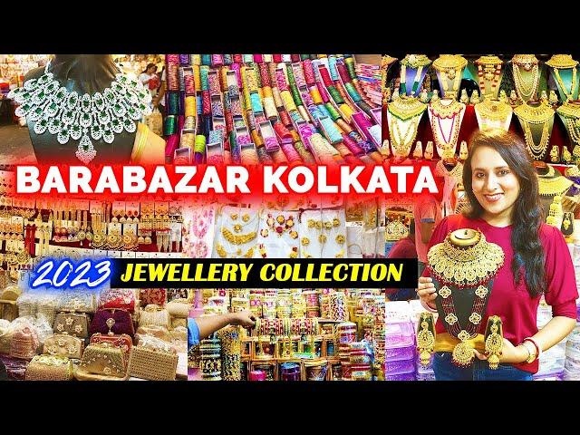 Barabazar Jewellery Market in Kolkata | Bridal Jewellery | Necklace Chura Glass Bangles | Bag Clutch