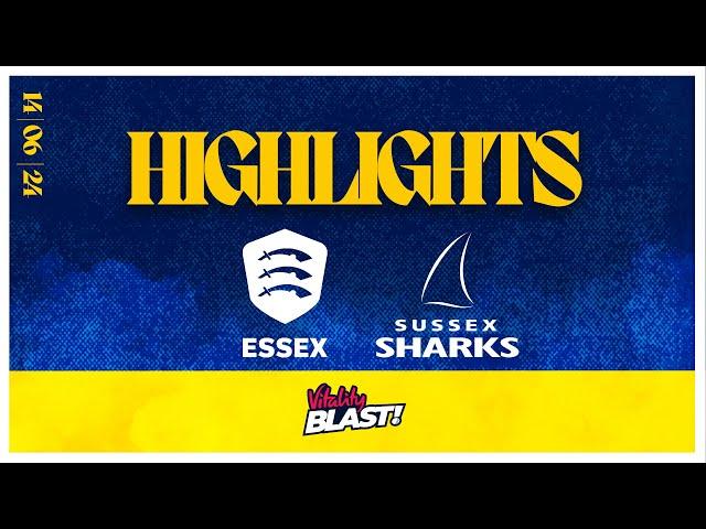 SUSSEX SHARKS BEAT ESSEX IN FANTASTIC RUN CHASE!! T20 Highlights