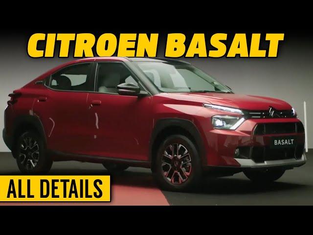 Citroen Basalt is here | New citroen basalt launched | Coupe suv from citroen to compete tata curvv