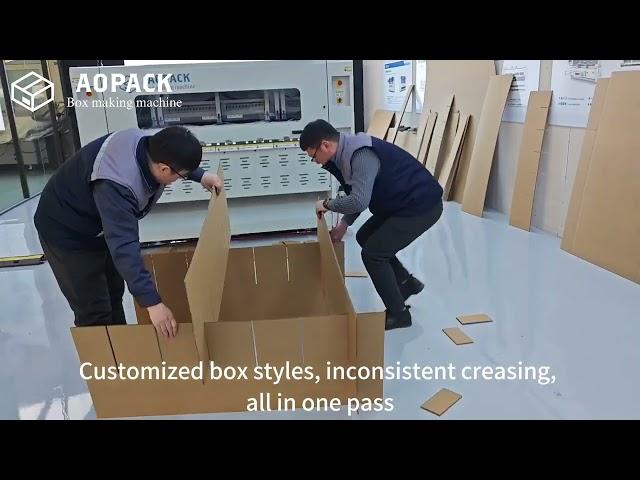 Super Cost-efficient Aopack Box Maker BM1800-Mini #boxmakingmachine