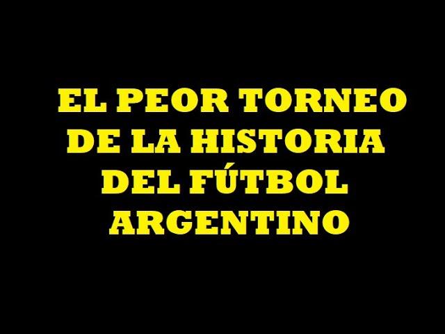 El desastroso Torneo Nacional 1985