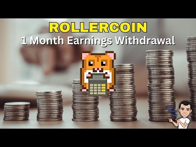 Rollercoin | My Withdrawal and earnings in 1 month