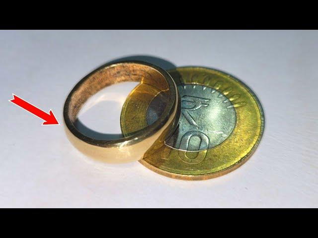 How to make a coin ring with ! Coin ring making ! Handmade coin jewellery