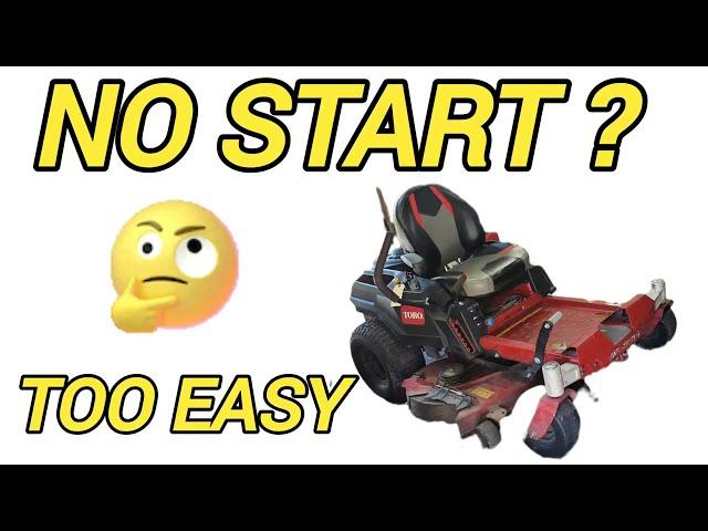 Toro Zero Turn TimeCutter No Start Electrical Issue.  Brake Module? Solenoid? Engine Won't Turn Over