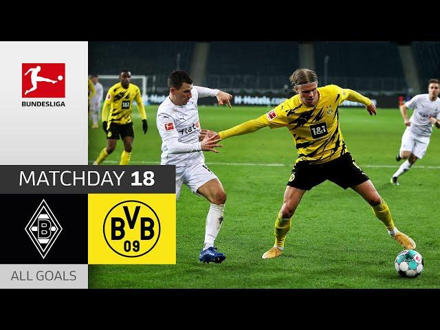 Haaland Brace in 6 Goal Thriller | Borussia M'gladbach - Borussia Dortmund | 4-2 | All Goals | MD 18