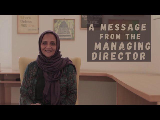 Oasis International School, Bangalore - Managing Director message 2020-21