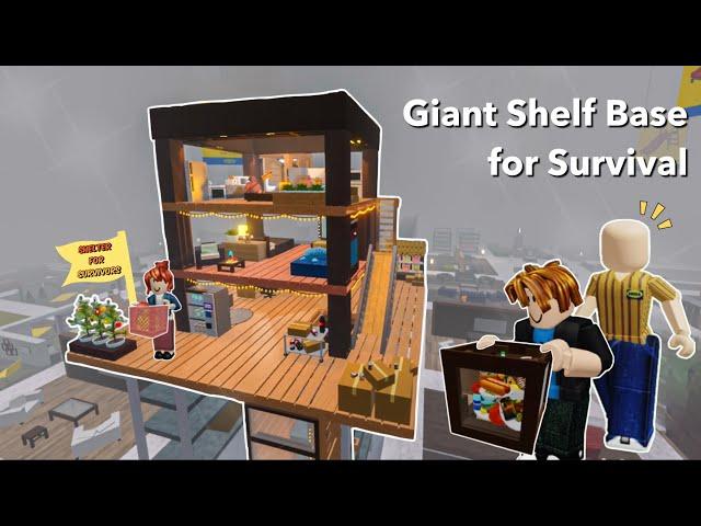 Giant Shelf Base for Survival in Roblox 3008 | House build ideas for 3008