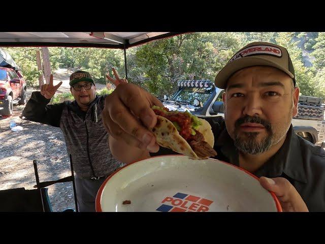 The perfect Overland Taco at Lytle Creek, California