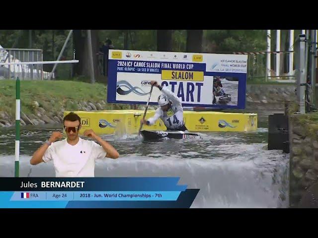 Jules Bernardet / Canoe Semi-Final / 2024 ICF Canoe Slalom World Cup La Seu Spain