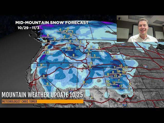 Mountain Weather Update 10/25, Meteorologist Chris Tomer