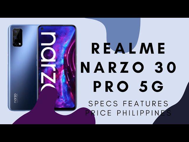 Realme Narzo 30 Pro 5G (MediaTek Dimensity 800U 5G chipset), Specs, Features & Price in Philippines