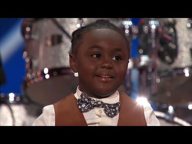 Respectful 5-Year-Old Chrisyius Whitehead has Epic Drumming SKILLS!! | Auditions | AGT 2024