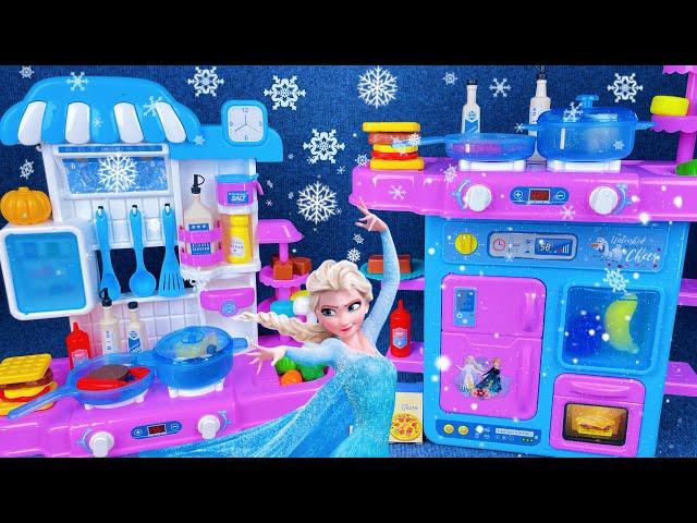 7 Minutes Satisfying with Unboxing Frozen Elsa Kitchen Cooking Playset ASMR | Review Toys