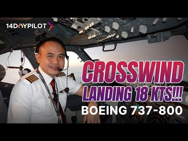 CROSSWIND LANDING 18 KTS!! Boeing 737-800 JOHANNESBURG to SEYCHELLES